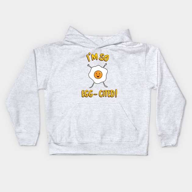 FUNNY Egg Pun Kids Hoodie by SartorisArt1